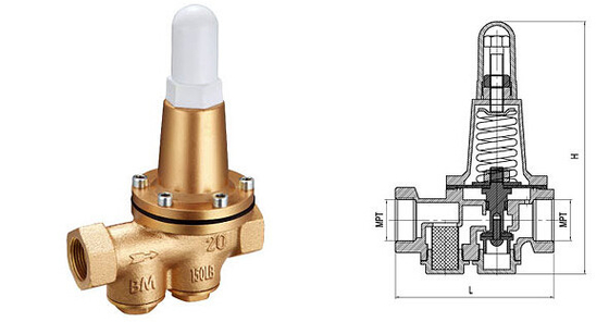 Válvula del lanzamiento de la presión de agua de presión proporcional de la válvula de descarga/del acero inoxidable